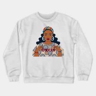 African Woman Crewneck Sweatshirt